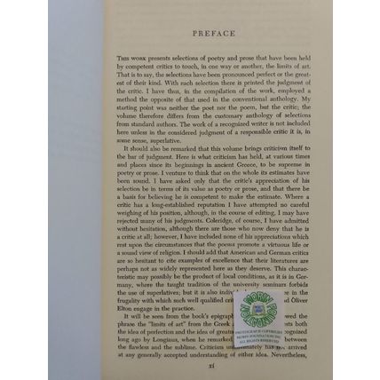 THE LIMITS OF ART 2 FROM VILLON TO GIBBON & 3 GOETHE TO JOYCE HUNTINGTON CAIRNS