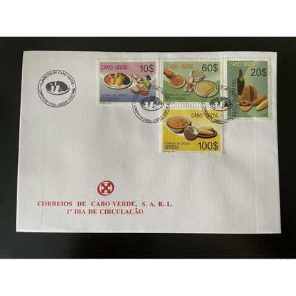 Cabo Verde 2008 Mi. 926 - 929 FDC Comidas de Cinza Küche Gastronomie Gastronomy