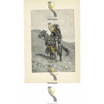Mexican Vaquero, Book Illustration (Print), 1891