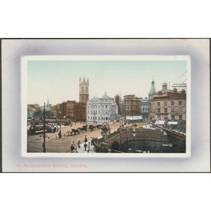 St Augustine's Bridge, Bristol, c.1905 - Valentine's Postcard