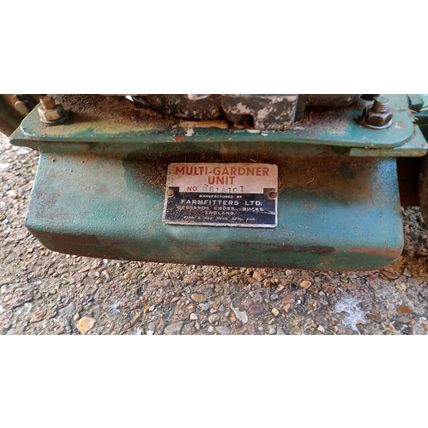 vintage multi-gardner unit graveyard mower 10" hayter 6hp engine farmfitters ltd