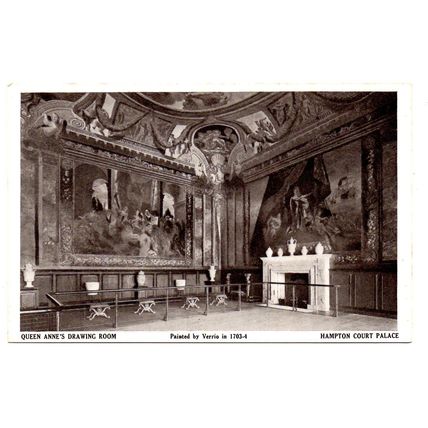 Queen Anne`s Drawing Room, Hampton Court Palace - Postally Unused - Ernest Law