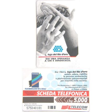 Italy Phone Card - Lega Del Filo D.oro