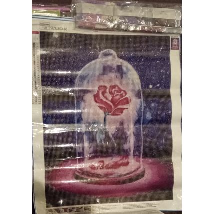 5D Full Drills Diamond Painting Art Decor. Rose. No Frame. Craft Kits