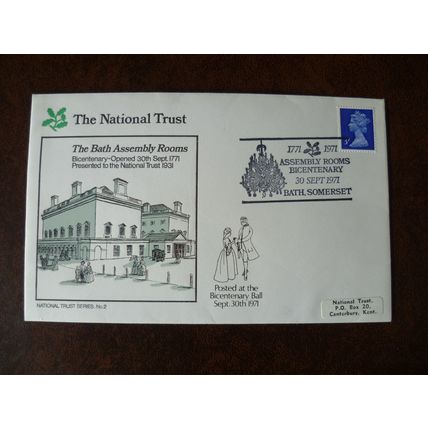 1971 GB National Trust Bath Assembly Rooms cover special event cancel history