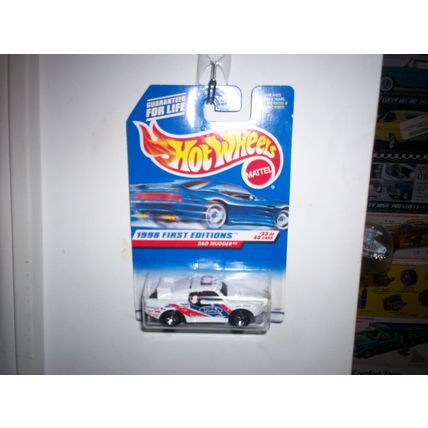 1998 HOT WHEELS FIRST EDITION BAD MUDDER FORD PICKUP WHITE #662