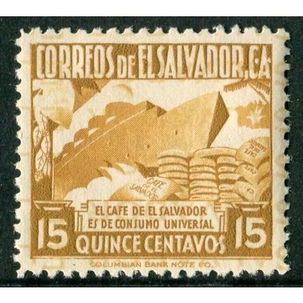 EL SALVADOR 1935: DEFINITIVE - 15c MH (G11)