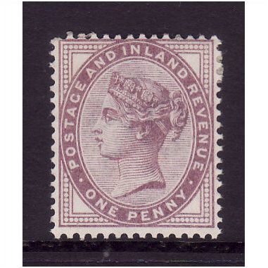 GREAT BRITAIN 1881 1d LILAC SG172 16 DOTS M MINT #1