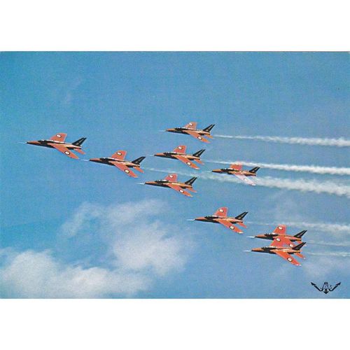 Belgian Air Force Fouga Magister Les Diables Rouge Military Aircraft (AM2062)