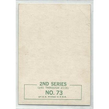 BEATLES 2nd series ' FAB FOUR in CONCERTS ' card # 73 .. green back (1964)