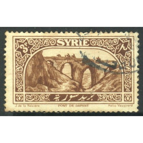 Syria 1925 - SG184 - 3p brown - Bridge Of Daphne - used