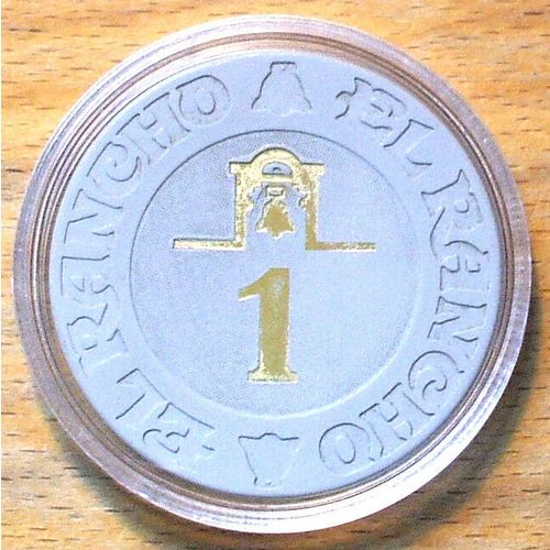 El Rancho Casino Chip - Las Vegas, Nevada - Roulette Chip - 1982
