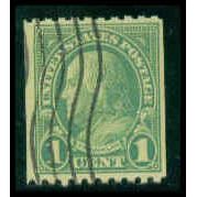 Used 597 1c Benjamin Franklin Fine M09809