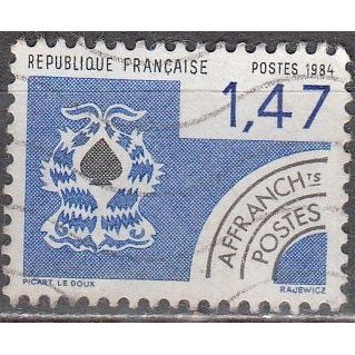 France 1984 Michel 2435 O Cote (2008) 0.60 € Carte à jouer Pique