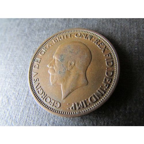 1936 GEORGE V HALFPENNY FREE POST - COIN - 3. AA