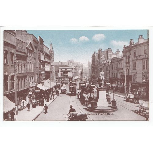 Market Place Hull Postcard Yorkshire