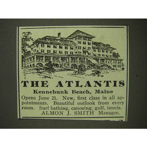 1903 The Atlantis Resort Ad - Kennebunk Beach, Maine