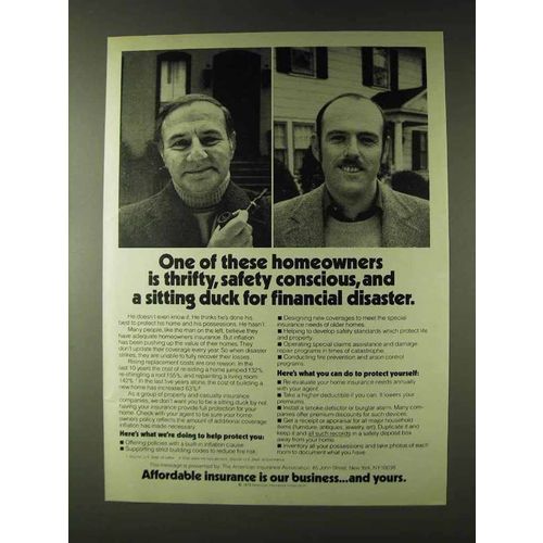 1979 American Insurance Association Ad - Thrifty