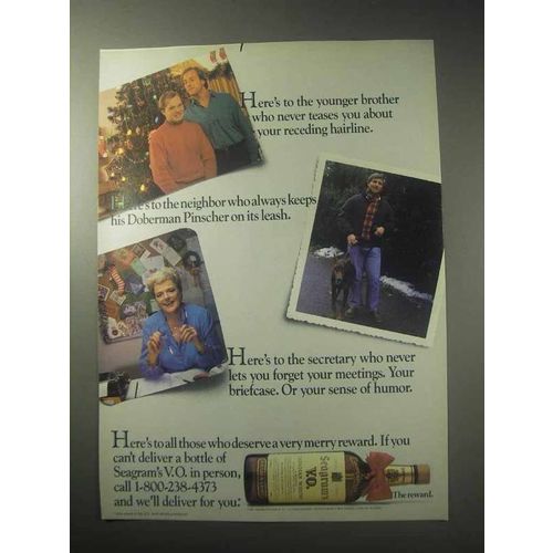 1985 Seagram's V.O. Canadian Whisky Ad - Never Teases