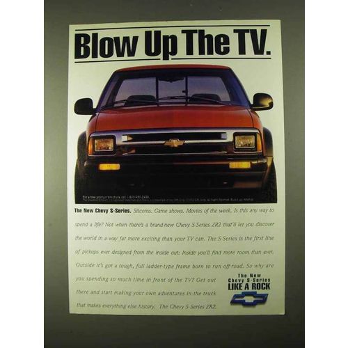 1994 Chevrolet S-Series ZR2 Truck Ad - Blow Up The TV