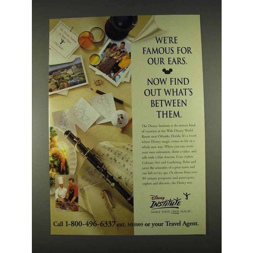 1996 Disney Institute Ad - We're Famous for Our Ears