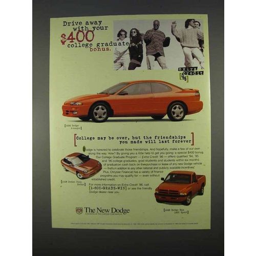 1996 Dodge Ad - Avenger, Neon Sedan, Ram 1500 Truck