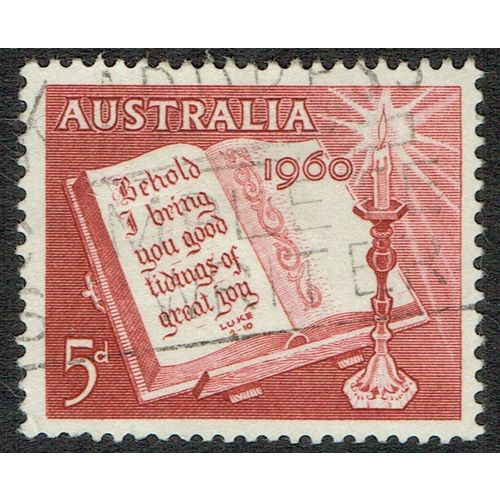 Australia 1960 Christmas 5d Carmine Red SG338 GU