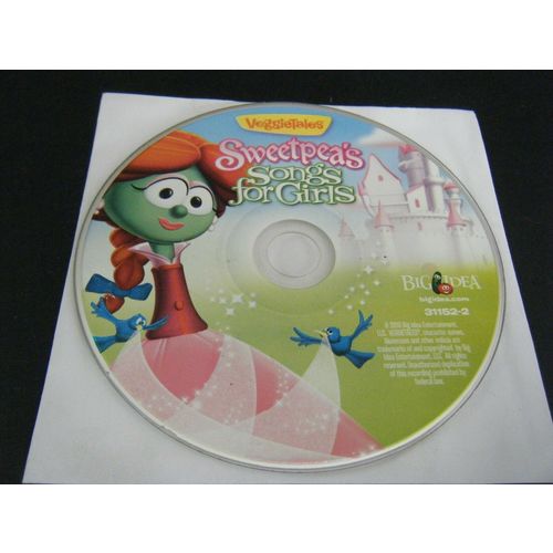 Sweetpea's Songs for Girls by VeggieTales (CD, 2010) - Disc Only!!!