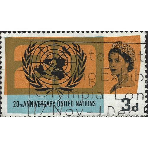 GB, United Nations, 20 years, orange 1965, 3d, #5