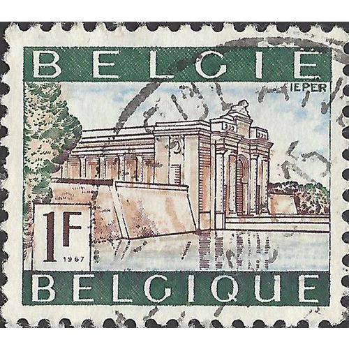 BELGIUM, British War Memorial, Ypres, green 1967, 1F, #2