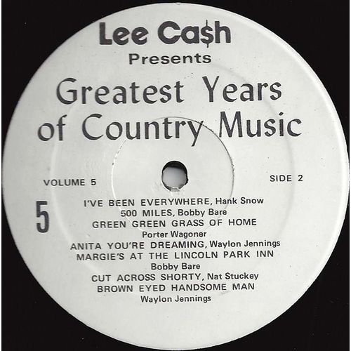 Lee Cash "History Of Country Music" - Volume 5 - various artists