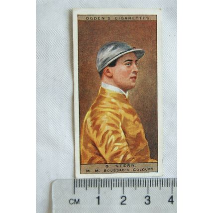 1927 Ogden's Jockeys and Owners' Colours No. 43 G. Stern / M. Boussac