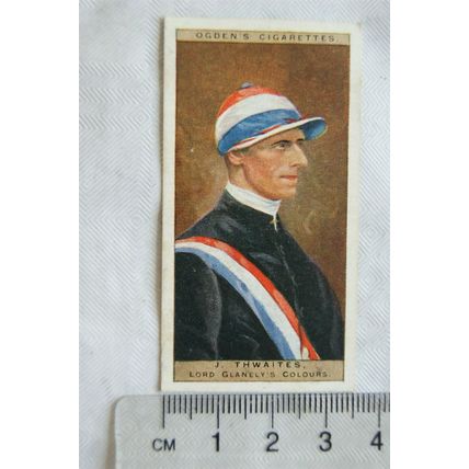 1927 Ogden's Jockeys and Owners' Colours No. 45 J. Thwaites / Lord Glanelly