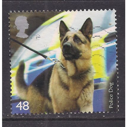 GB 2008 QE2 48p Working Dogs ' Police Dog ' SG 2808 ( K979 )