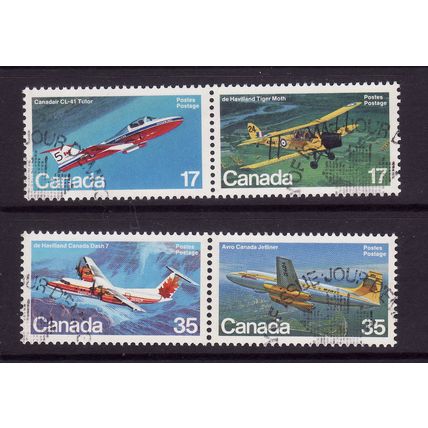 CANADA 1981 CANADIAN AIRCRAFT SG 1026 / 1029 SET 4 VALS FINE USED