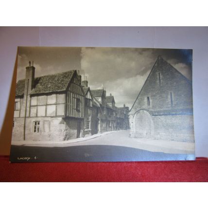 LACOCK. WILTSHIRE unused antique postcard by W. A. Call Cambria series #