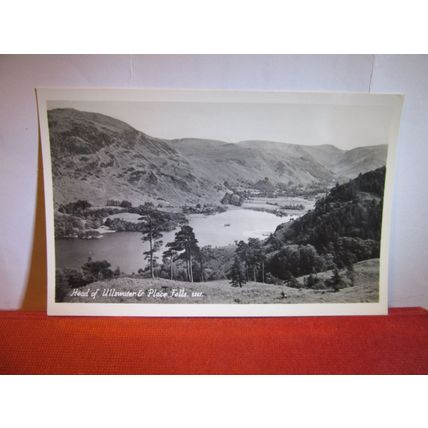 HEAD OF ULLSWATER LAKE DISTRICT, CUMBRIA postcard RP by A & D dated 1958 =