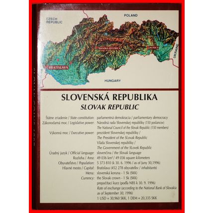 RARITY: SLOVAKIA★ SET 10-20-50 HELLERS 1-2-5-10 CROWNS 1997★LOW START★NO RESERVE