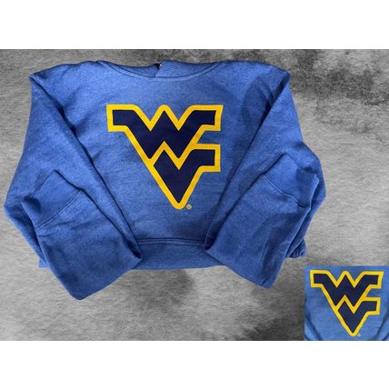West Virginia Mountaineers Hoodie Double Pack, Same Size Med, Heather Royal Blue