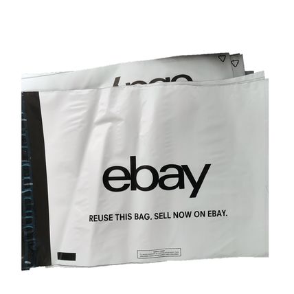 10 Polybags NOT Padded White Black Branded 22.5cm x 30cm Self Seal A22