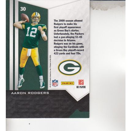 AARON RODGERS 2010 AUTOGRAPHED GREEN BAY PACKERS SUPER BOWL CHAMPION QUARTERBACK