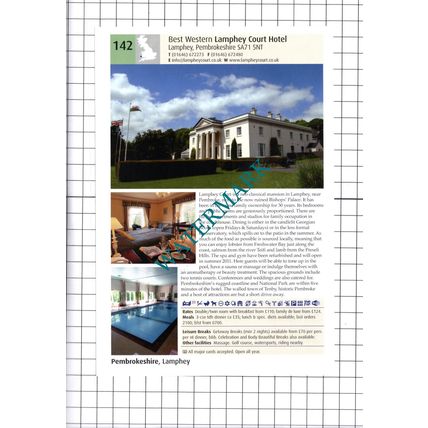 Wolfscastle Hotel Haverfordwest / Lamphey Court Hotel Advert - 2011 Cutting