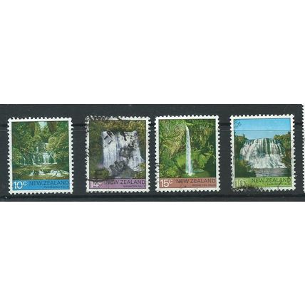 new zealand stamps sg1121 sg 1121 waterfalls 1976 set used