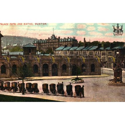 Palace Hotel & Baths, Buxton, Derbyshire, Headington, Bavaria Postcard