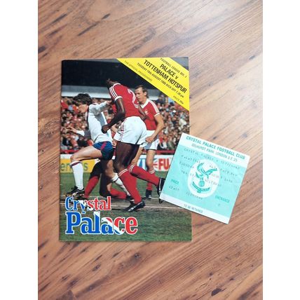 1980/81 Crystal Palace vs Tottenham / Spurs Division 1 Programme & Ticket