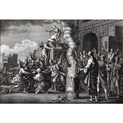 JEWS INHABITANTS OF CESAREA 1777 Pollard - Jan Luyken ANTIQUE ETCHING