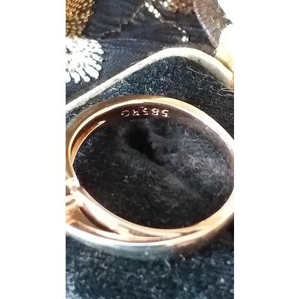 Vintage 1990-s 14 Ct Rolled Gold Zircon Ring Size UK N 1/2 US 7 - Hallmarked!