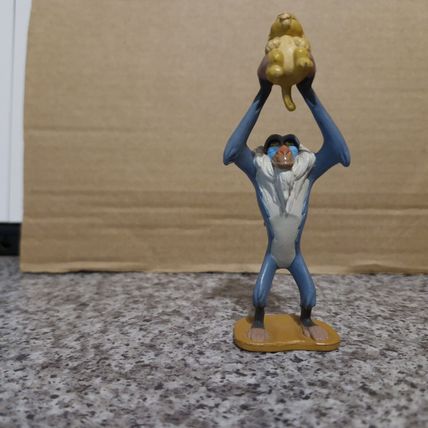 Rafiki Holding Up Baby Simba Disney Figure - Approx 12cm