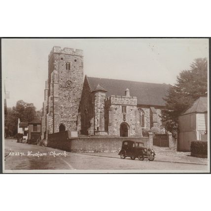 Wrotham Church, Kent, 1952 - Sweetman RP Postcard
