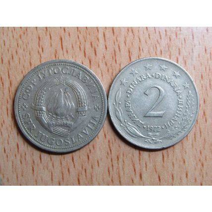 Yugoslavia 1972 2 Dinara Coin